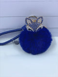 Fox puff ball keychain