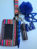 Wristlet wallet keychain