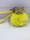 Fox puff ball keychain