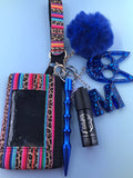 Wristlet wallet keychain